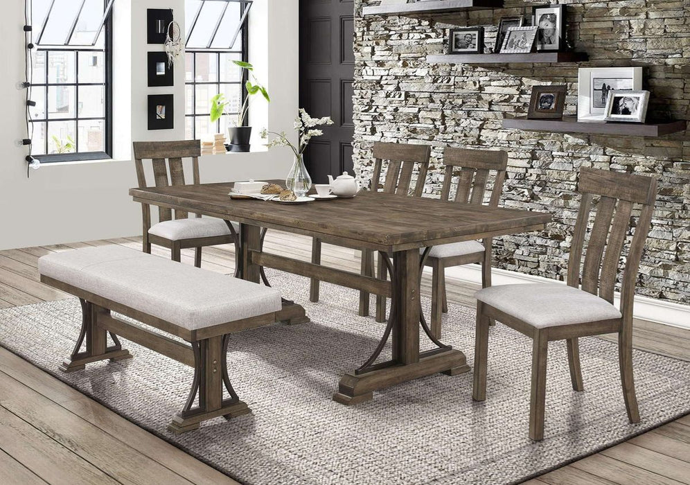 Crown Mark Quincy Side Chair (Set of 2) in Light Brown 2131S