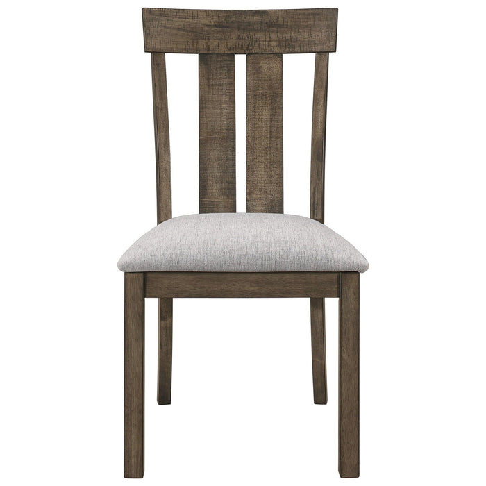 Crown Mark Quincy Side Chair (Set of 2) in Light Brown 2131S