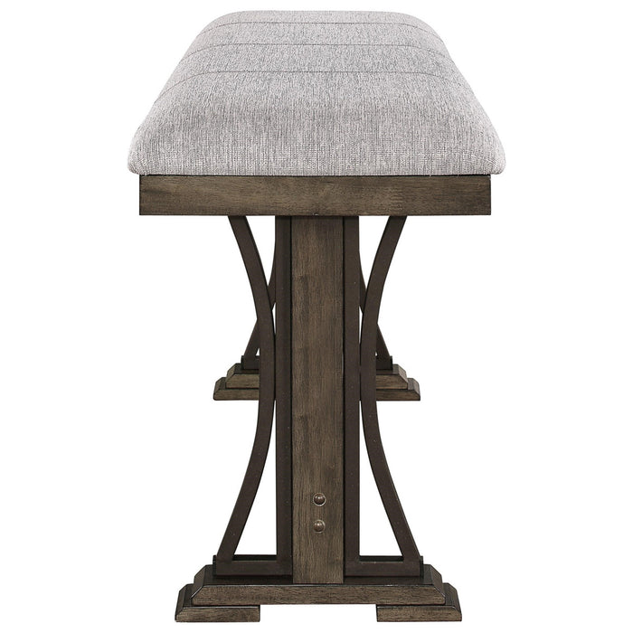 Crown Mark Quincy Counter Height Bench in Light Brown 2831-BENCH