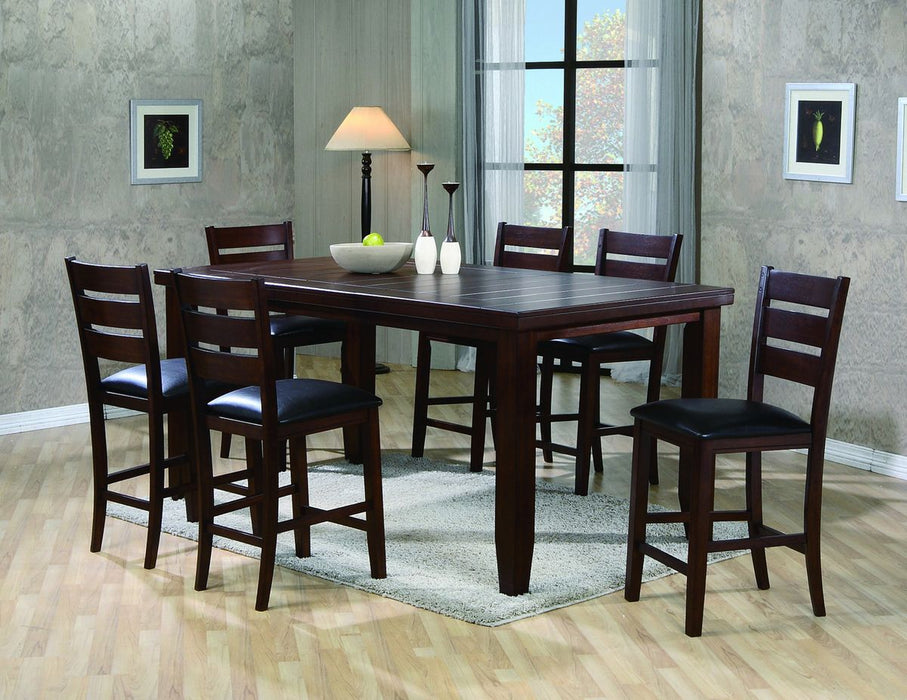 Crown Mark Bardstown Counter Height Table in Espresso