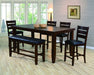 Crown Mark Bardstown Counter Height Bench in Espresso - National Warehouse Furniture (Buffalo, NY)